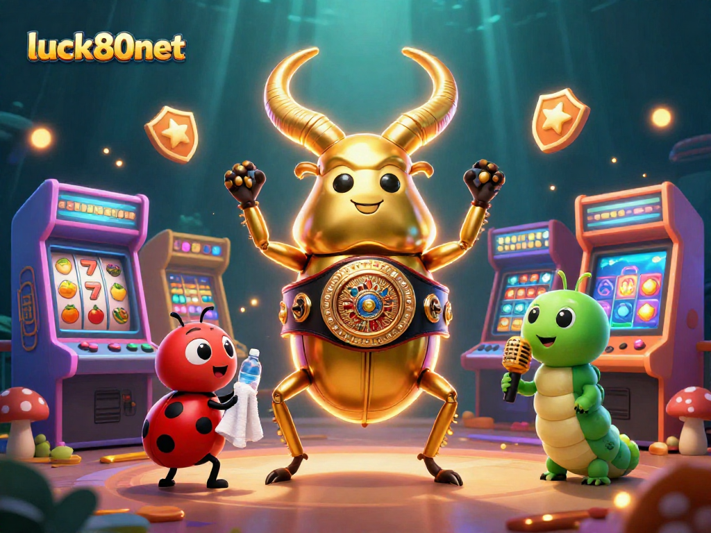 Experience big wins with luck80net's slots, featuring vibrant characters and colorful game elements!