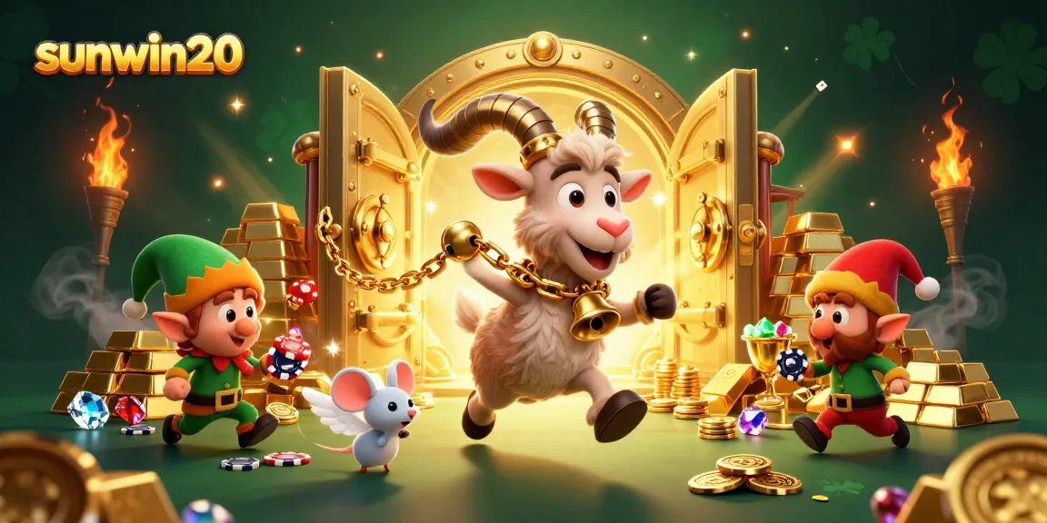 Experience thrilling games and jackpots at sunwin20 casino with festive characters stealing the show.