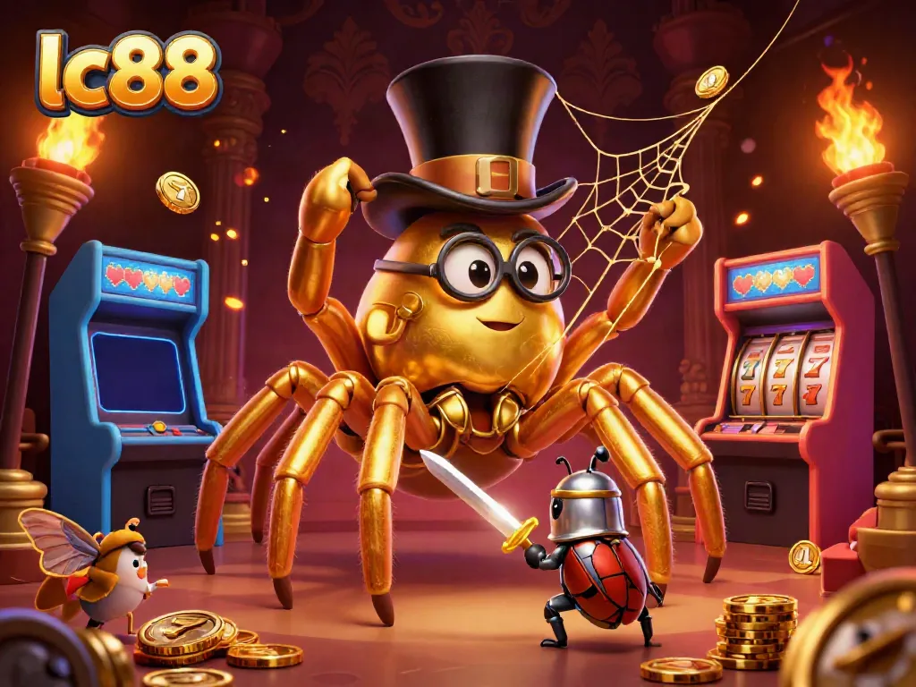 Experience excitement at lc88 with vibrant casino-themed characters and engaging game elements.