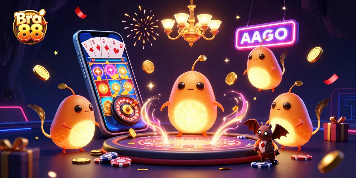 Play and win at Bra 88 with colorful slot gameplay amidst dazzling cave casino lights.
